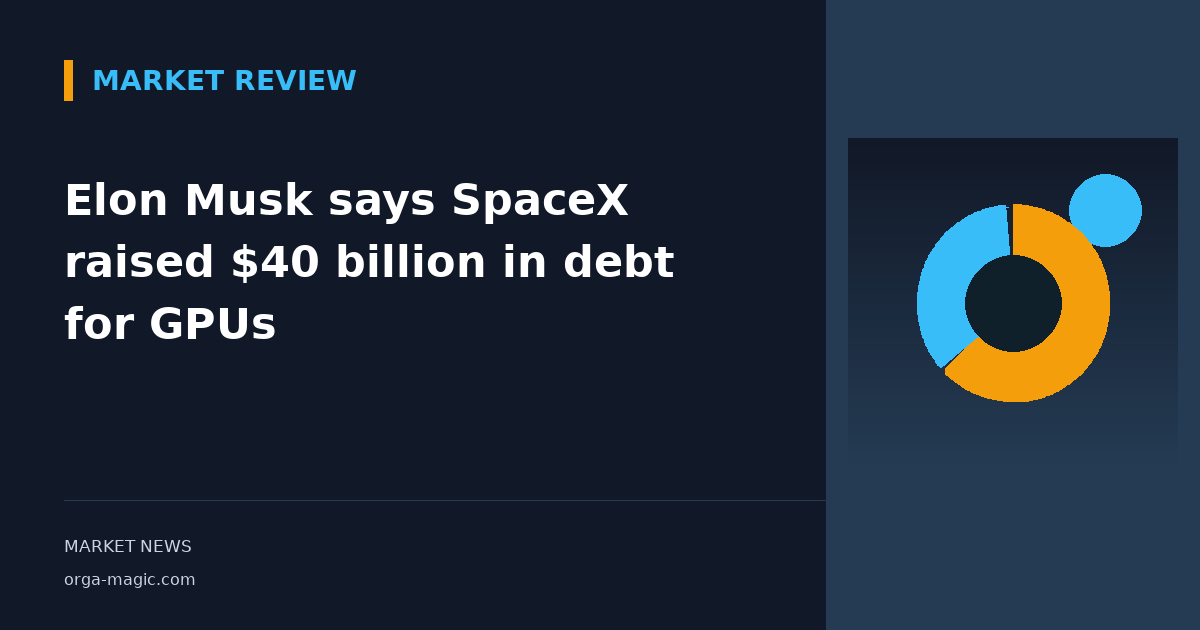 Elon Musk says SpaceX raised $40 billion in debt for GPUs